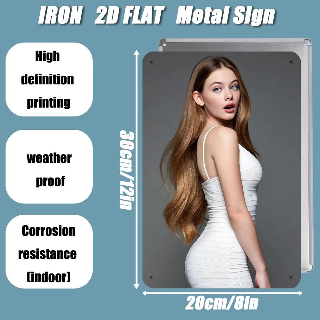 Retro Metal Sign Vintage 8x12 Inch Weatherproof Wall Art Indoor Outdoor