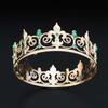 Round Crown Women's Tiara  Party Performance Headwear  Unisplendour  Diamond Encrusted King's Tiara