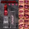 Moisturizing Cat Eye Lipstick Mirror Glitter Metallic Lipstick Diamond Pink Pearl Sparkling Lip Gloss Color Changing Lips Makeup