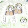 20Sets Crosses Keychain Favors With Thank You Label Organza Packaging Bulk Gift Set with Rope For Baby Showers Parties