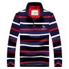 Men Business Long Sleeve Polo Shirt 2024 Spring New Fashion Stripe Embroidery Long Sleeve T-Shirt Cotton Casual Polo Shirts Men