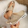 New Hot Selling Summer Solid Color Women's Slippers Casual Fashion Women's Shoes Wedge Heel Air Cushion Bottom Slippers