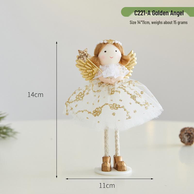 2026 Christmas Cute Plush Angel Elf Tree Ornament Pendant