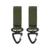 2Pcs Hanging Ring Key Chain 360 Degree Rotation Carabiner D-type Hanging Ring Bag