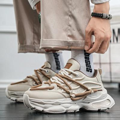 Sapatos masculinos tênis moda respirável plataforma tênis de corrida malha esporte leve unissex masculino casual vulcanizado homem sapatos