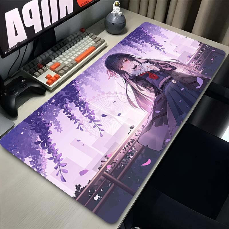 Kawaii Chisa Mousepad Gaming Wuthering Waves Cute Anime Girl Mouse Pad Computer Desk Accessories Non-slip Rubber Keyboard Mats