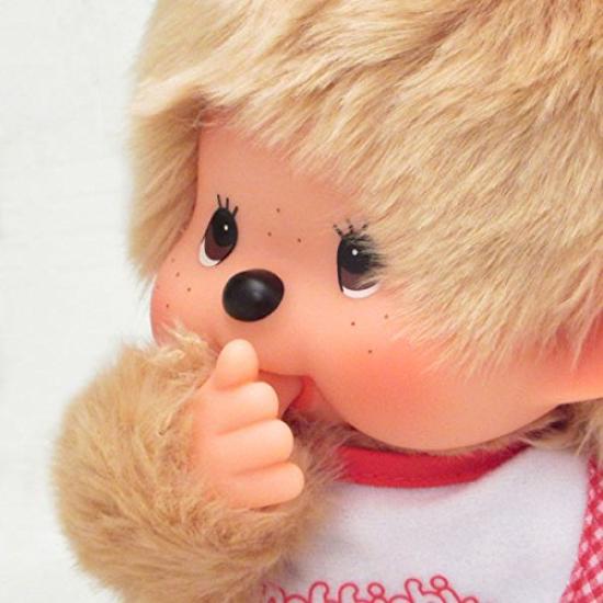 Sekiguchi Monchhichi-serien Monchhichi Premium Standard Beige Medium Plysjleketøy for jenter - 226573