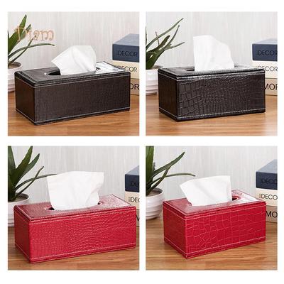 NH Stilvoller Serviettenhalter aus Kunstleder für Zuhause und Auto, Taschentücher, Toilettenpapier, Box, Papieraufbewahrungstasche