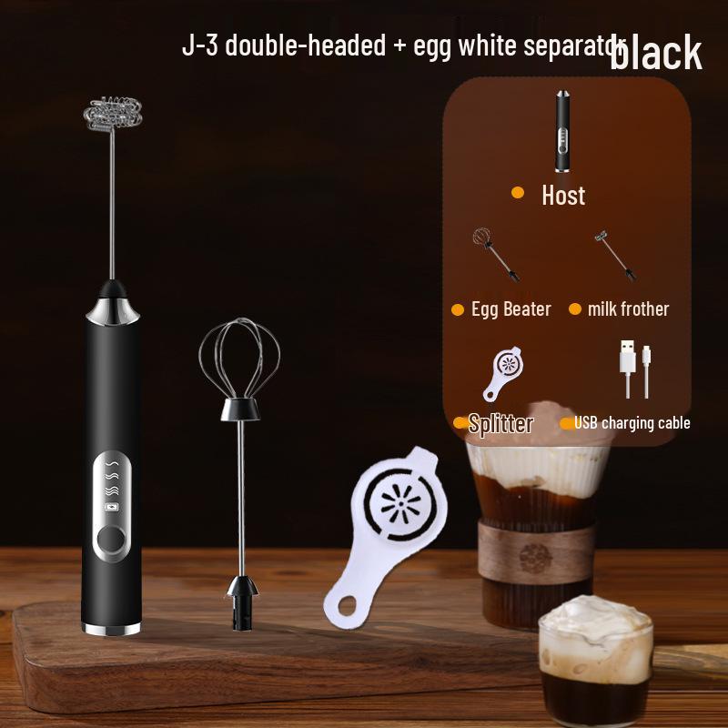 Portable Rechargeable Handheld Electric Milk Frother & Coffee Mixer