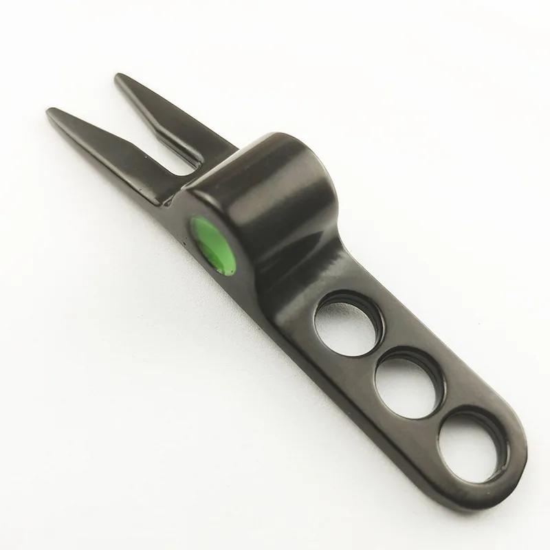 

1PCS Golf Divot tool Zinc Alloy Pitchfork Turf Tool чёрный