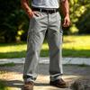 Men's Cargo Sweatpants with Elastic Waistband and Drawstring Straight Leg Joggers for Casual Everyday Wear