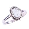 Natural Aquamarine Gemstone Handmade 925 Solid Sterling Silver Ring S.9.5 z6H21