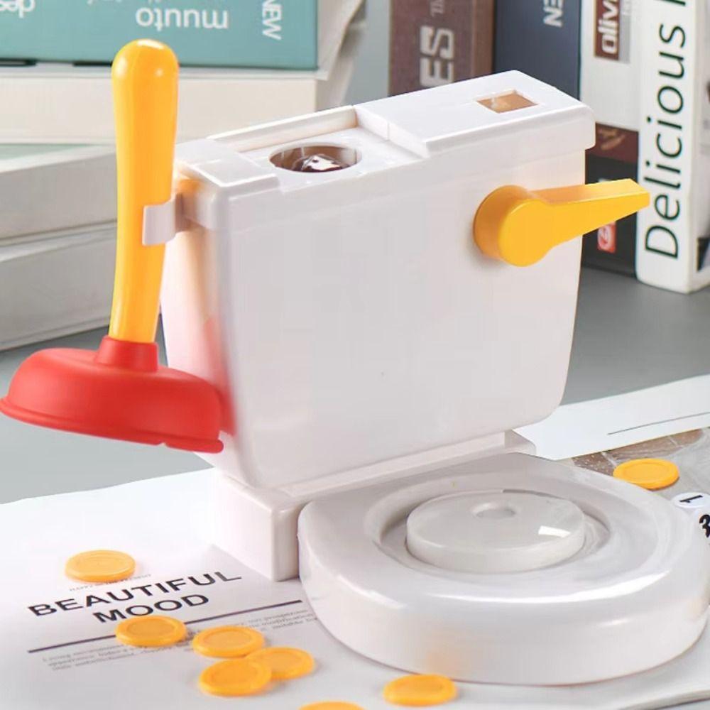 Plastic Toilet Flushing Prank Toy Board Games Flush Toilet Water Jetting Tricky Toy Spraying Funny Interactive Toilet Trick Toy