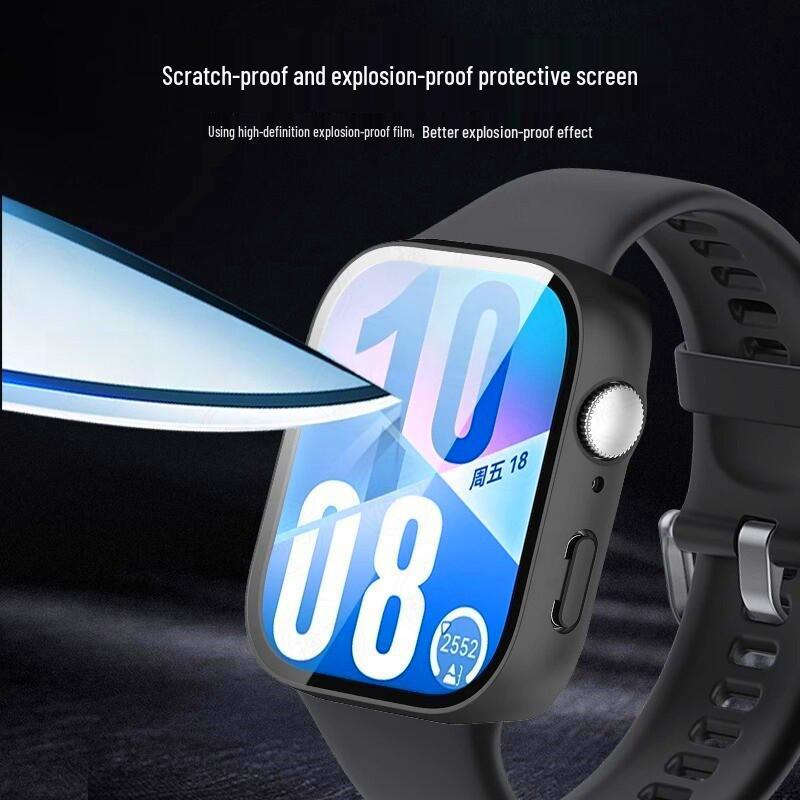 Huawei FIT4 Watch Protective Case with Tempered Film - Full Coverage, Anti-Drop, Compatible with Fit3 Generation Smart Sports Model