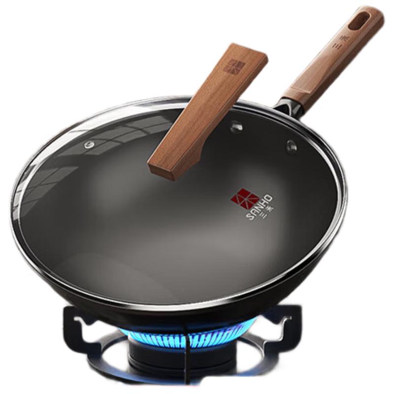Sanhe Nitrogen Anti-Rust Non-Stick Iron Wok