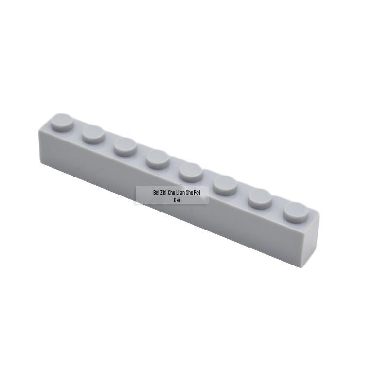 

100g Creative Educational Building Blocks, Interlocking 1x8 Bricks Loose Parts, Small MOC Accessories