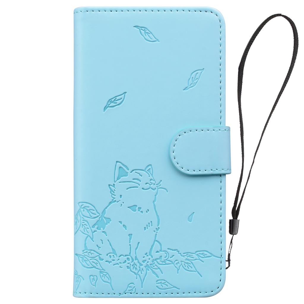 For Samsung Galaxy A16 5G/A16 4G Case Wallet Cat Pattern Imprinted Leather Phone Cover