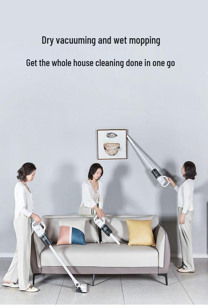 2025 Wireless Vacuum Cleaner: High Suction, Pet-Friendly, Quiet, Handheld, Vacuum & Mop Combo for Home
