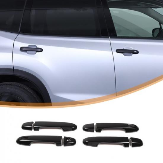 ABS Glossy Black Exterior Door Handle Cover Trim Kit for Subaru Crosstrek 23-24