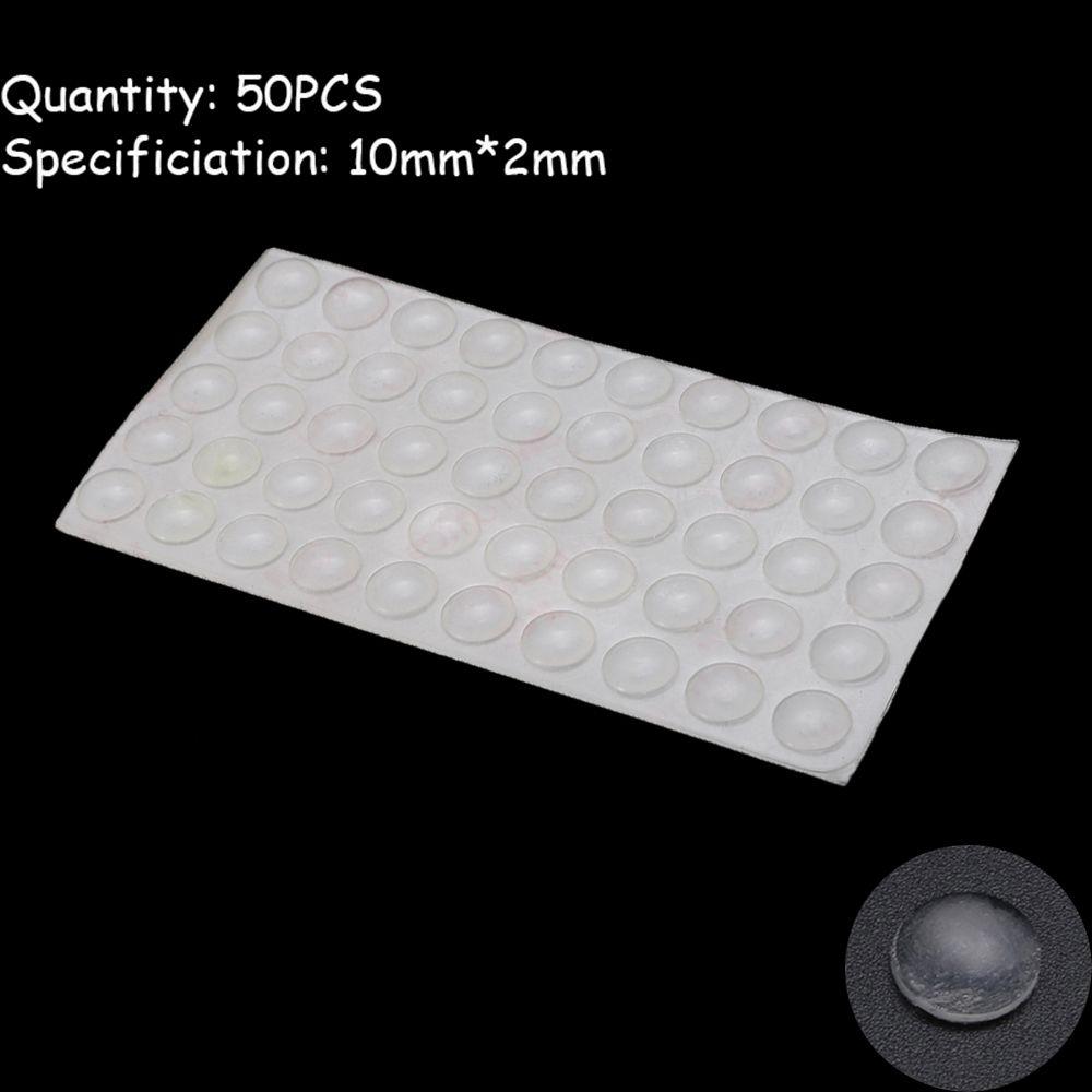 50/64/80/100PCS Transparent Collision Cushion Bumper Silicone Buffer Pads Furniture Door Stopper Self-adhesive Damper