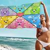 CARE BEARS Microfiber Printed Beach Towel Mountain Climbing Yoga Beach Swimming Running Absorbent Soft Towel