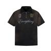 Summer T-shirt American jersey Washed personalized lapel POLO shirt Short sleeves Sports short sleeves