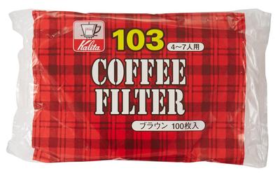 Kalita Coffee Paper Filter Trapezoid That Brings Out the for 4 To 7 NK103 Filter 100 Brown Coffee Sixtieth Respect for the Aged Flavor, People, Paper,
