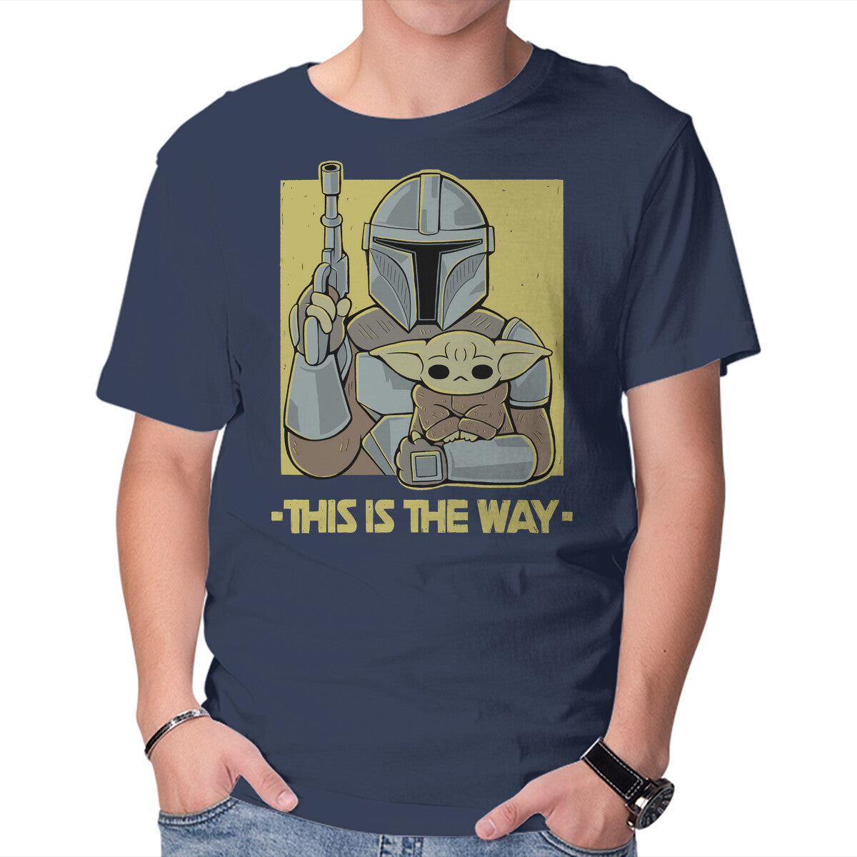 Unisex Crew Neck T-Shirt The Way Graphic Short Sleeve Casual Tee XS