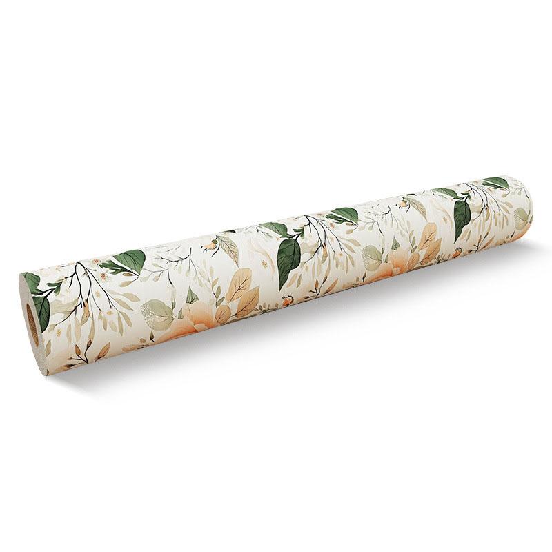 Vintage Blumen selbstklebende Tapete Aluminiumfolien-Rückseite Wasserdicht Abziehbar und Aufklebbar Wandaufkleber für Wohnzimmer Küche Badezimmer Heimdekoration