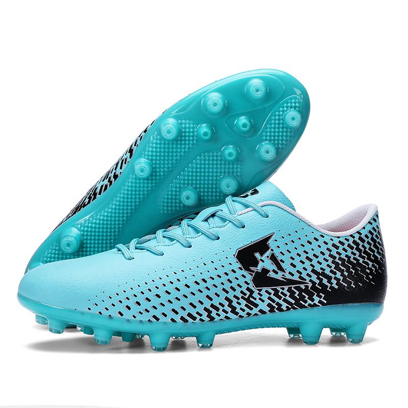 

Football Shoes Professional Society Soccer Cleats Tf/Fg Soccer Boots Non-Slip Training Sneaker Artificial Quality Grass Footwear 35