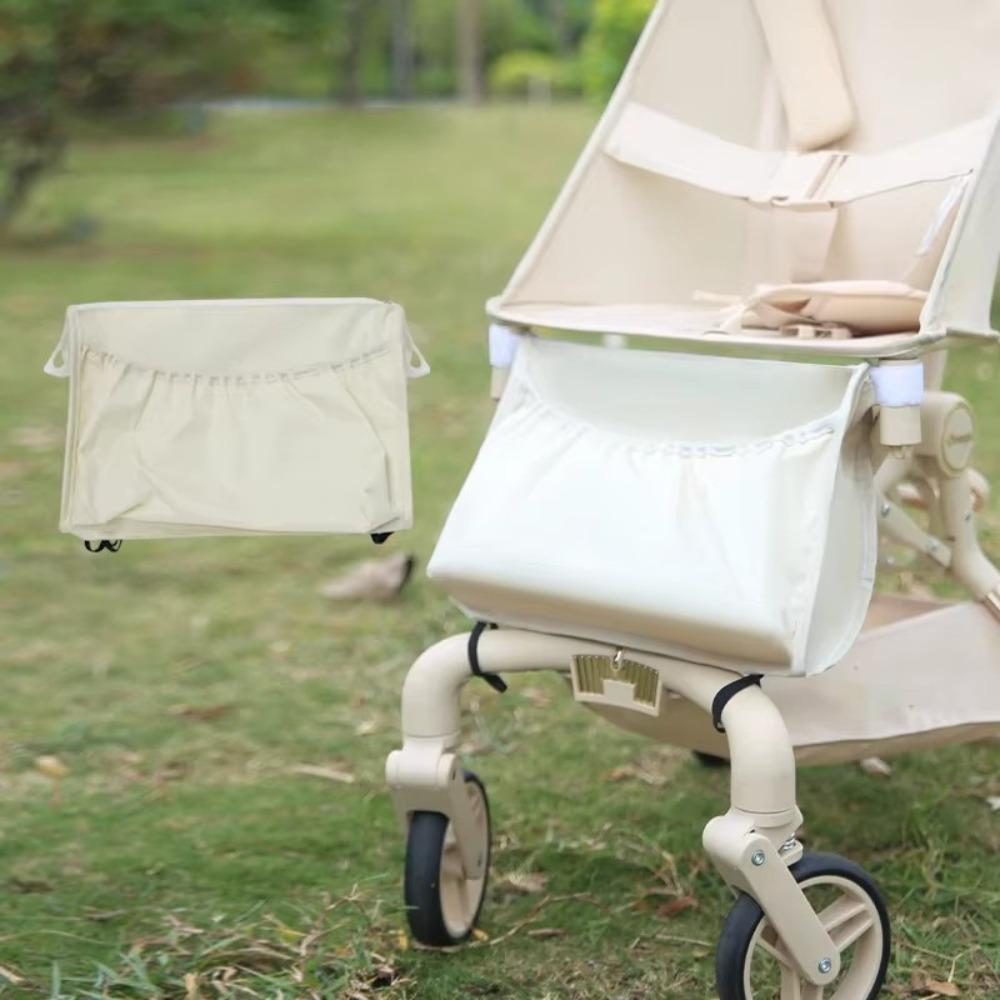 

Multifunction Stroller Hanging Bag Large-capacity Mommy Bag Stroller Storage Bag Pram Organizer бежевий