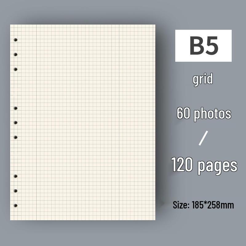 Notizbuch im Ins-Stil aus weichem Leder: B5 & A5 Leerer Tagesplaner für Schüler
