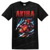 Shotaro Kaneda Akira Anime T Shirt Red Motorcycle Lightning Graphic Design Tee