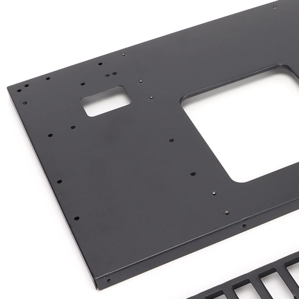 Micro ATX Case, ATX PC Case, SECC Black Case for Rack Motherboard, Wide Body Heat Dissipation Design, Open Chassis, within 305 x 245 mm