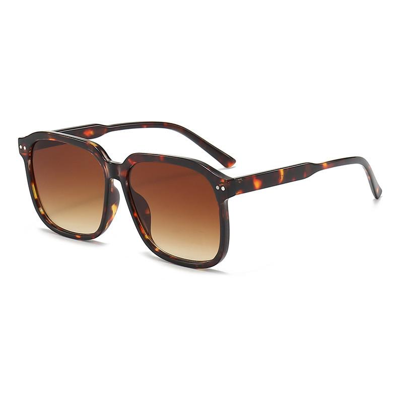 Men Big Frame Rectangle Sunglasses With Uv400 Lens For Outdoor Sports And Travel StyleF
