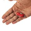 Stainless Steel Mini Folding Knife Aluminum Handle Necklace Pocket Peanut Shape Keychian Knives EDC Tool