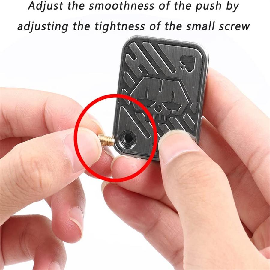 Metalowa karta do pokera, suwak Fidget, haptyczna moneta, EDC, zabawka na biurko, antystresowa, dla dorosłych, kreatywny prezent