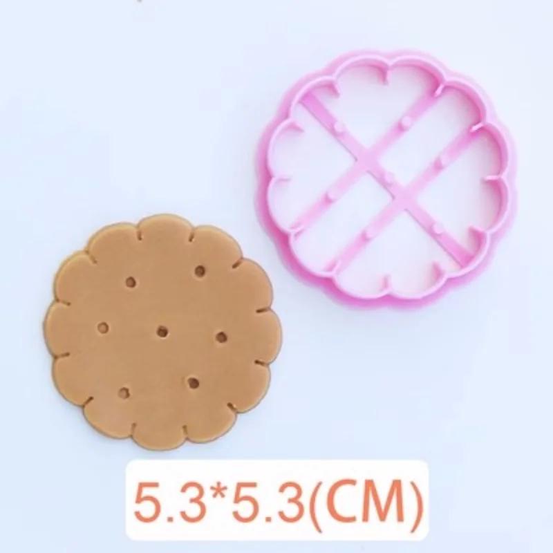 

Retro Square Round Classic Biscuit Mold 3D Press Cookie Embosser Stamp Birthday Antique Biscuit Mould Cookie Cutter Baking Tools