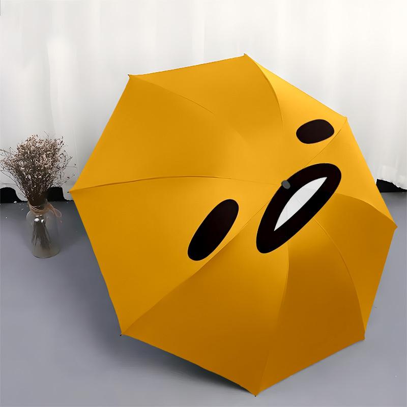 1pc Gudetama Egg Character Umbrella with Plastic Handle,Suitable for All Seasons Home Travel Outdoor UmbrellaM920