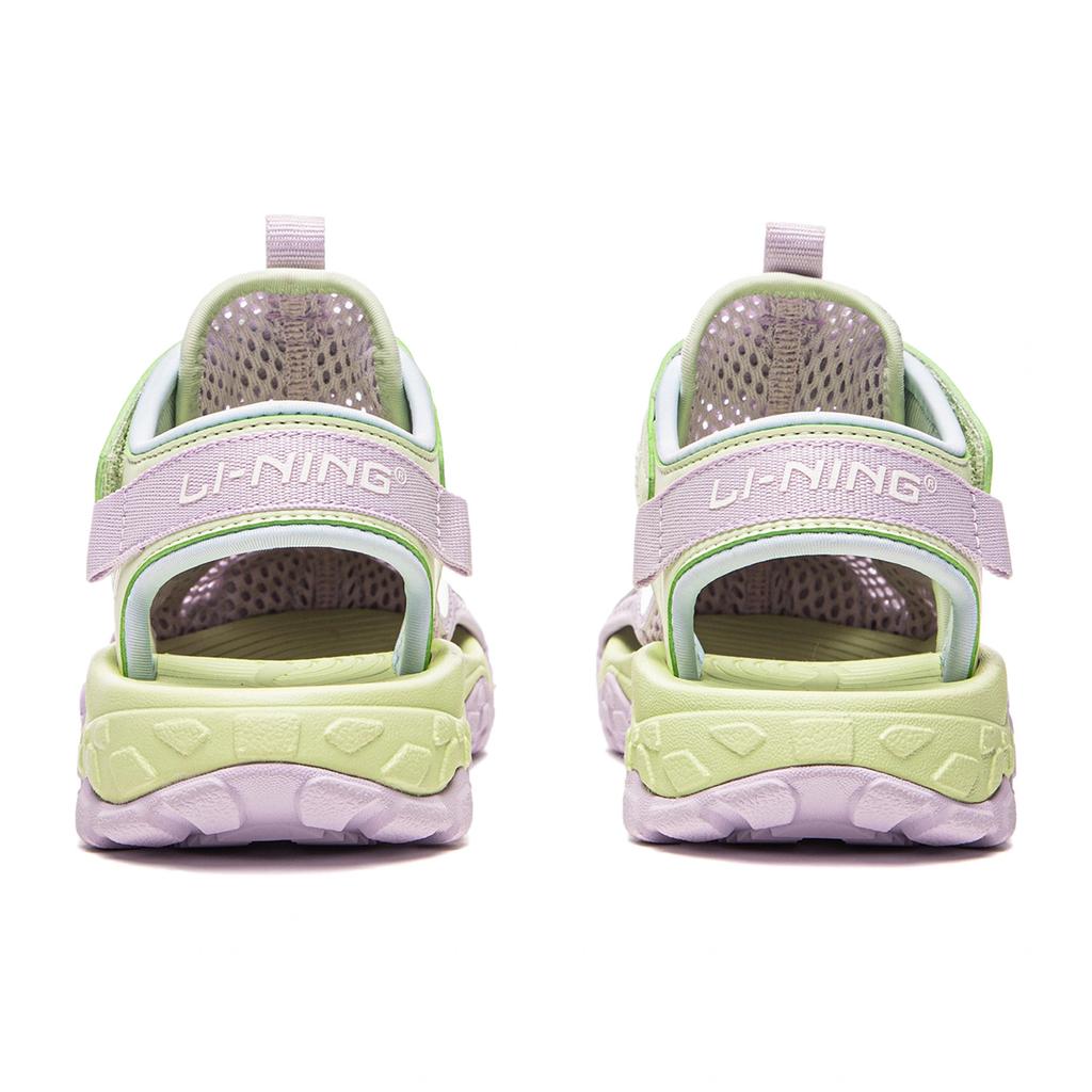 Li Ning Cute Comfortable Trendy Versatile Breathable Low-Top Kids Sandals Kids sandals Light-Purple Light-Green YKKU026-2