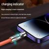 2m 540° Rotating 120W Fast Charging Cable for Apple, Android & Huawei