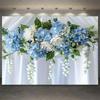 Floral Flower Wall Photoshoot Backdrop Wedding Bridal Shower Engagement Ceremony Party Photography Background Photo Studio Props