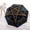 Blue Pentagram Wall Decor: Mystical Art for Your SpaceUmbrella, Portable 3-Fold Umbrella for Men & Women,Christmas Gift ES191