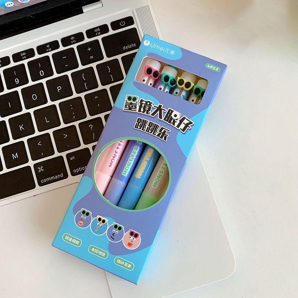 4Pcs 0.5mm Gel Pen Black Writing Pen High Quality Black Ink Pens