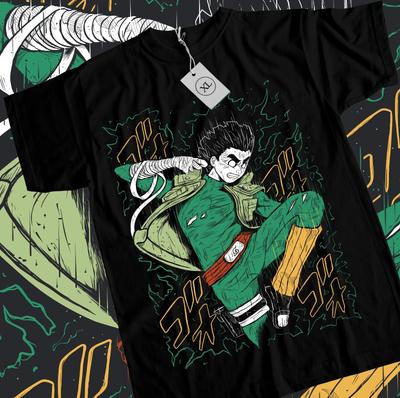 Rock Lee Tričko Manga Strip Naruto Kakashi Anime Manga Unisex Tričko Všechny Velikosti