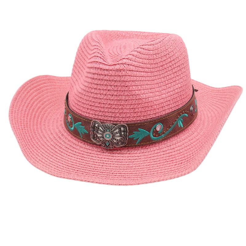 Adjusting Soft Denim Straw Hat Ethnic Style Big-brimmed Top Hat New Men's and Women's Outdoor Sun Hat