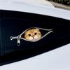 Cat Car Sticker Zipper Cat Puppet Teddy Border Collie Puppy Cute Creative Personality Pet Car Decorative Sticker 1Pc