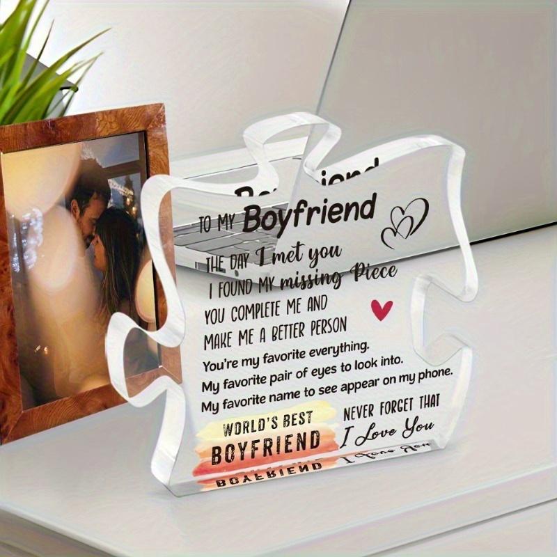 Transparent Puzzle Plaque - Romantic Valentine's & Birthday Desktop Gift