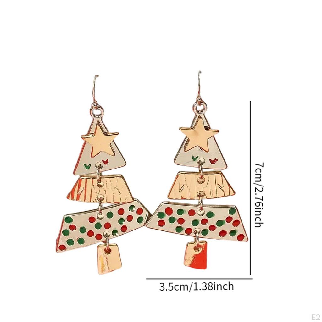 Weihnachtsbaum Ohrringe Hängelegierung Geschenk Trendige Tropfen