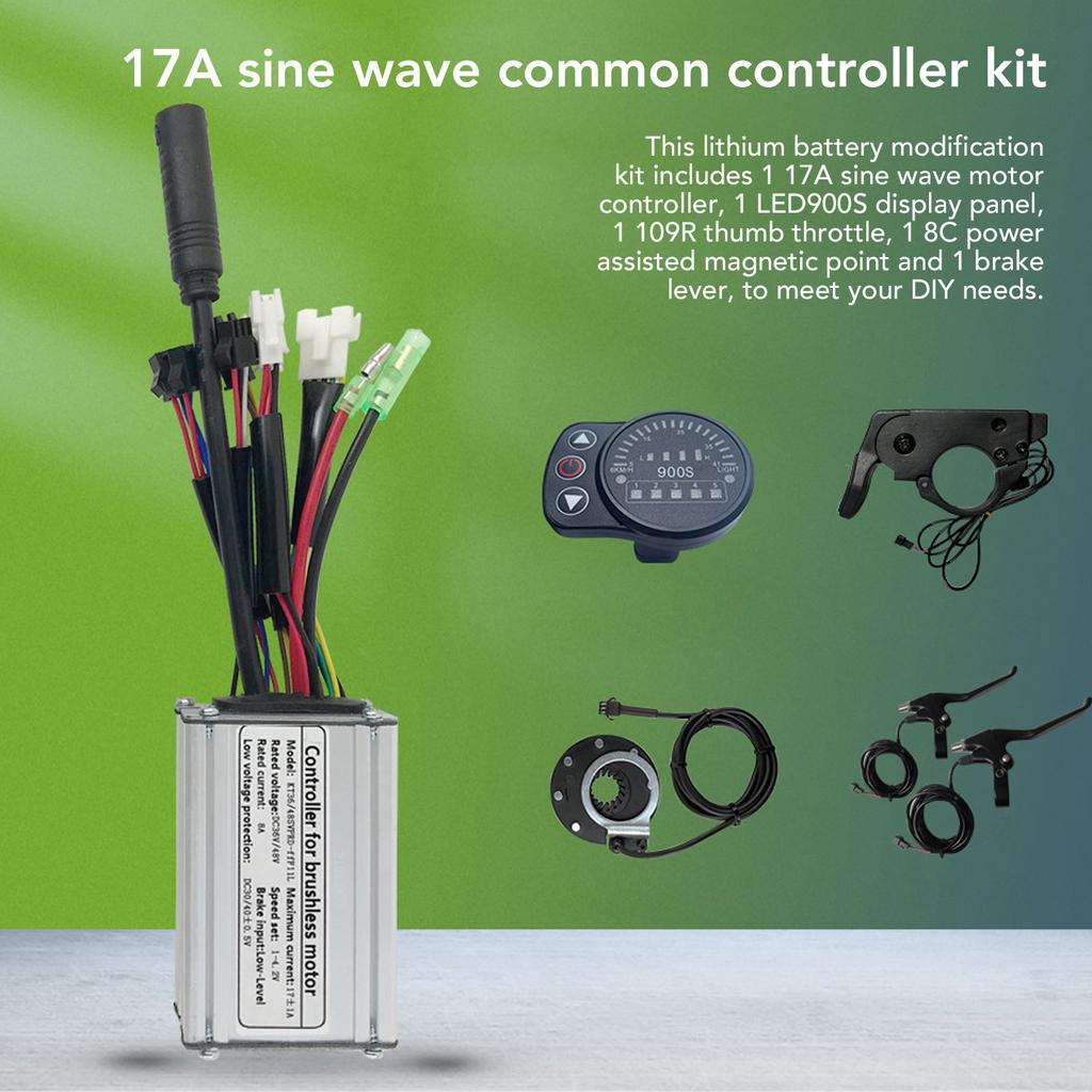 Electric Bike S866 LCD Display 24V 36V 48V 60V Waterproof Electric Bicycle LCD Display Panel for Replacement Modification